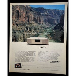 Bose Wave Radio Color Print Ad Vintage 1994 Canyon Landscape Bose Sound
